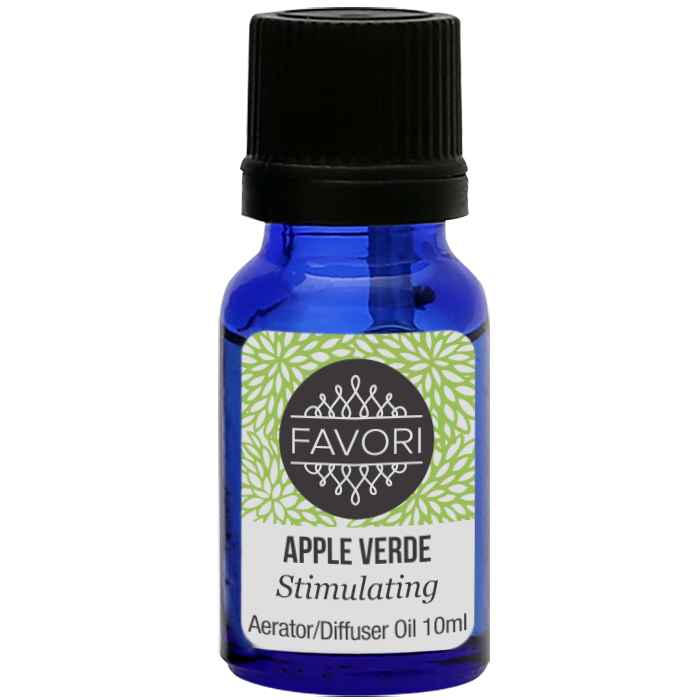 A 10ml bottle of FAVORI Scents Apple Verde (AD) Aerator/Diffuser Aroma Oil.