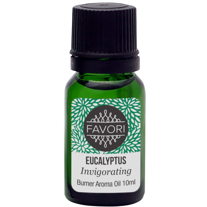 A small bottle of FAVORI Eucalyptus Burner (BR) Aroma Oil, 10ml.