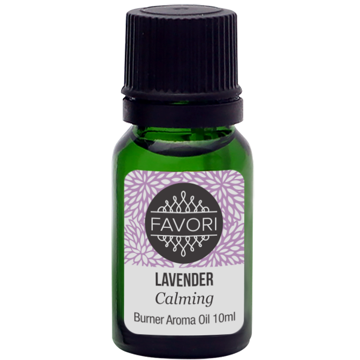 A bottle of FAVORI Scents Lavender Burner Aroma Oil, 10ml.