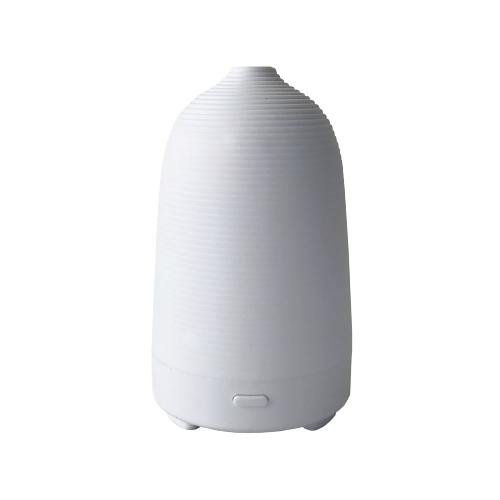 FAVORI Scents Nip Diffuser with white, ribbed design on a plain background.