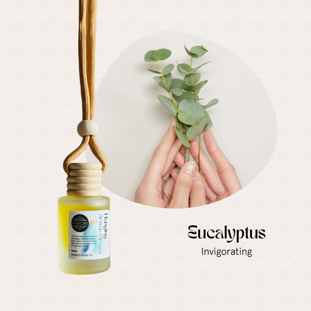The FAVORI Scents Eucalyptus Hanging Aroma Diffuser (HAD) is a portable scent with a stylish wooden cap.