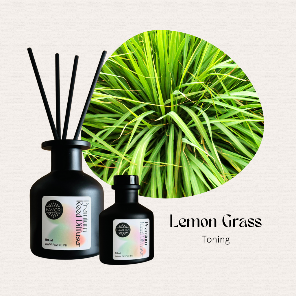 The FAVORI Scents Lemon Grass Premium Reed Diffuser is perfect for muscle relaxation with its fresh aroma.