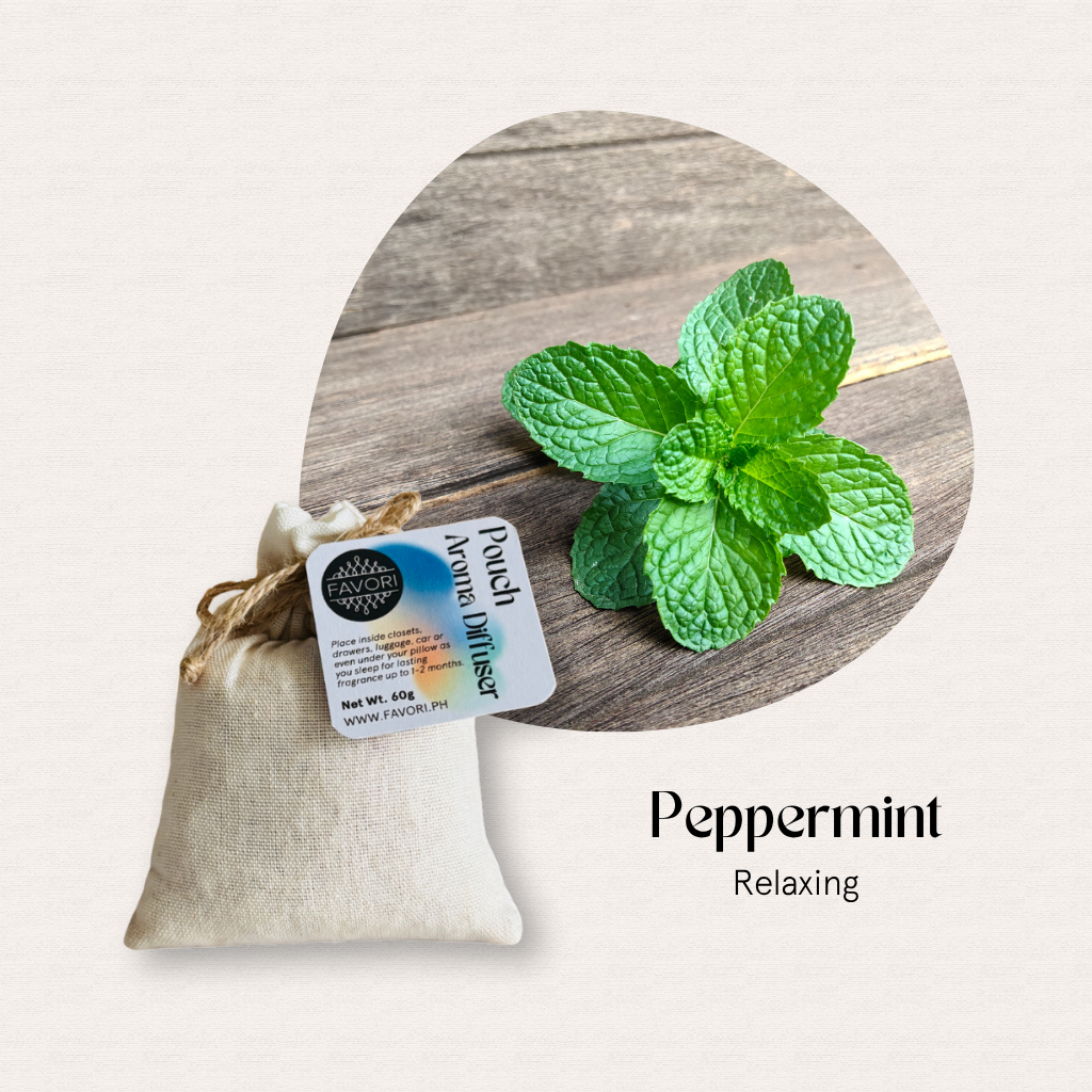 FAVORI Scents PAD: Peppermint - Relaxing, with antimicrobial aroma oil.