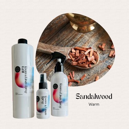 FAVORI Scents Trio – Regular Room & Linen Air Spray (AS) and wooden chips for natural odor on wood surface.