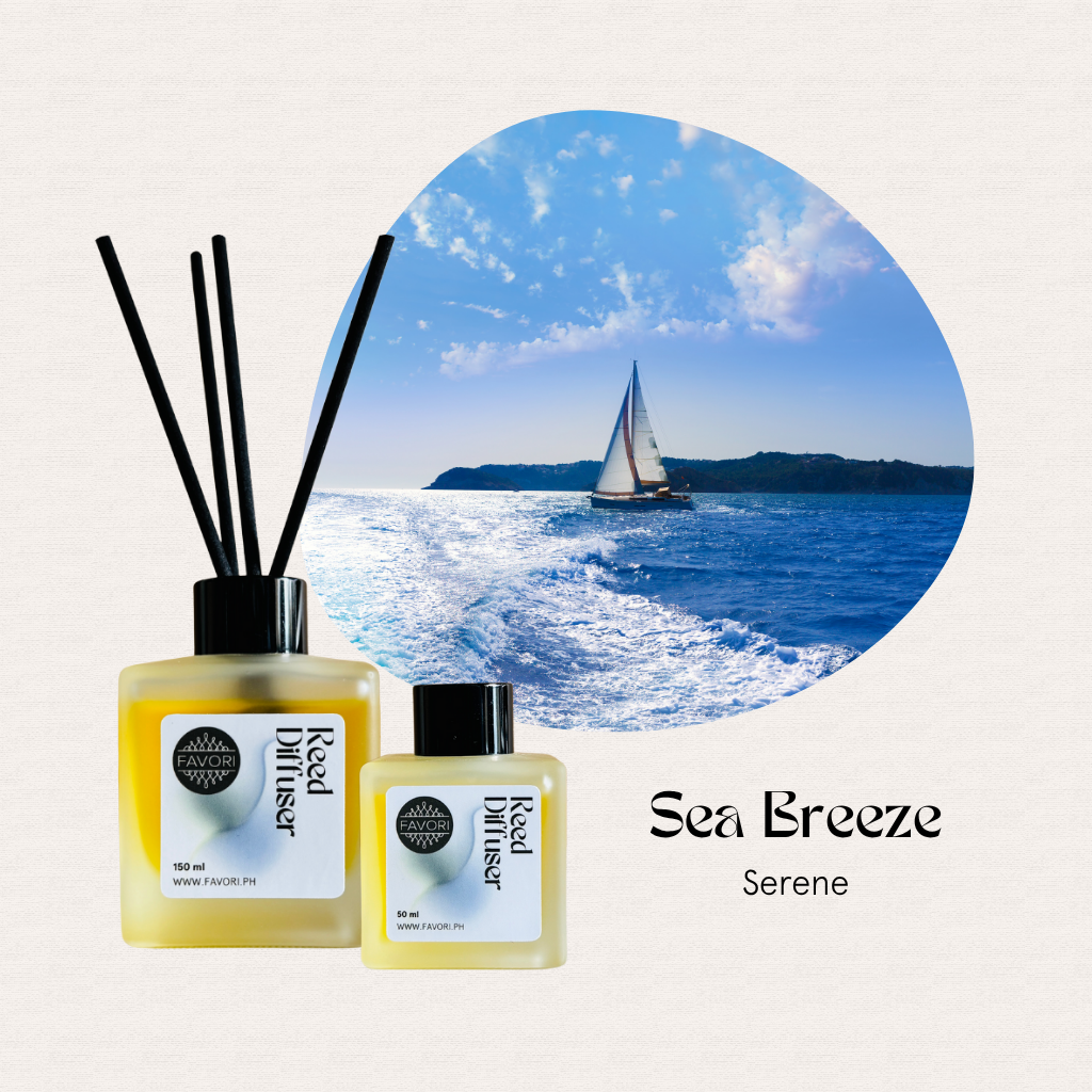 Two FAVORI Scents Sea Breeze RRDs offer a long-lasting, bright, fresh water aroma with a sailboat design.