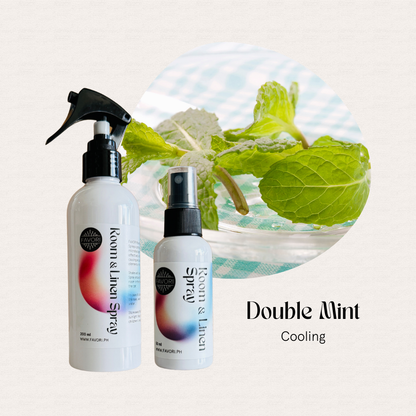 FAVORI Scents Regular Room & Linen Air Spray—fresh mint fragrance for a cooling, revitalized space.