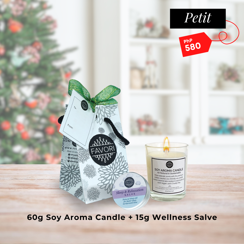 60g Soy Aroma Candle  + 15g Salve