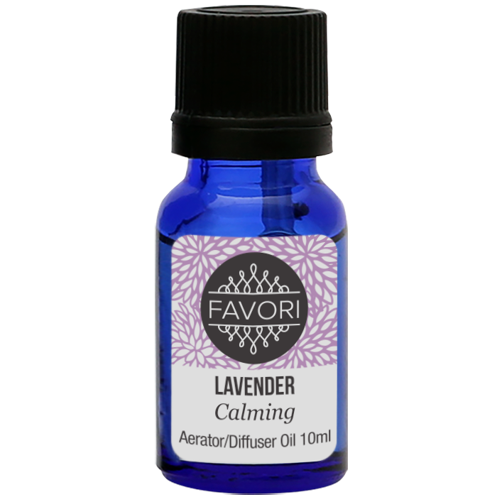 A bottle of FAVORI Scents Lavender Aerator/Diffuser (AD) Aroma Oil, 10ml.
