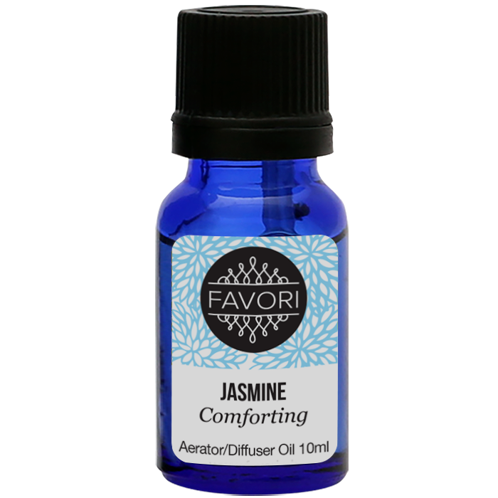 Sentence with replacement: A bottle of FAVORI Scents jasmine-scented AD Aroma Oil, 10ml.