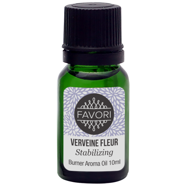 A 10ml bottle of FAVORI verveine fleur stabilizing FAVORI oil.