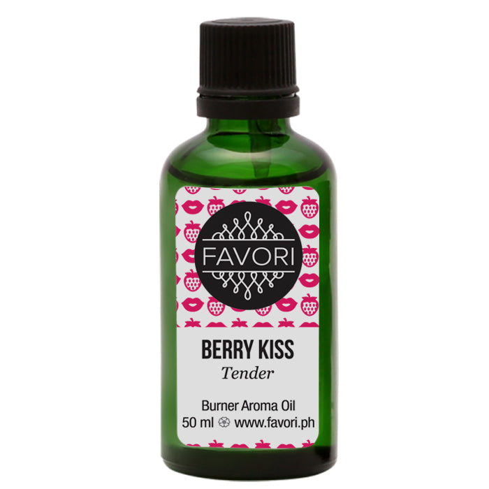 Bottle of FAVORI Berry Kiss Burner Aroma Oil, 50 ml.