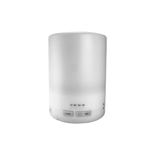 An Lind ultrasonic oil aroma diffuser with timer settings and light controls on a white background.